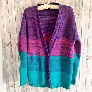 ASOS Multi-Colored Women's Cardigan Sweater Small